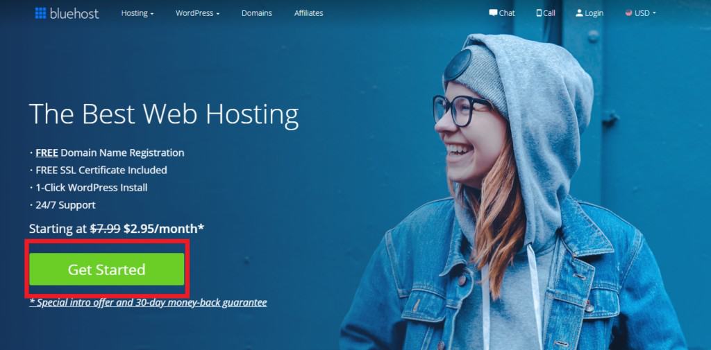 how to register your blog name and set up hosting with bluehost