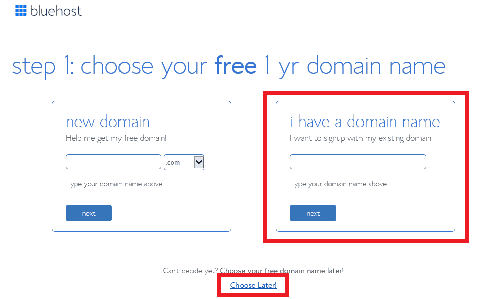 choosing a domain name